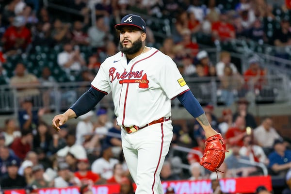 Atlanta Braves pitcher Daysbel Hernández posted a 2.10 ERA in 30 games before being sent down. (Miguel Martinez/AJC)