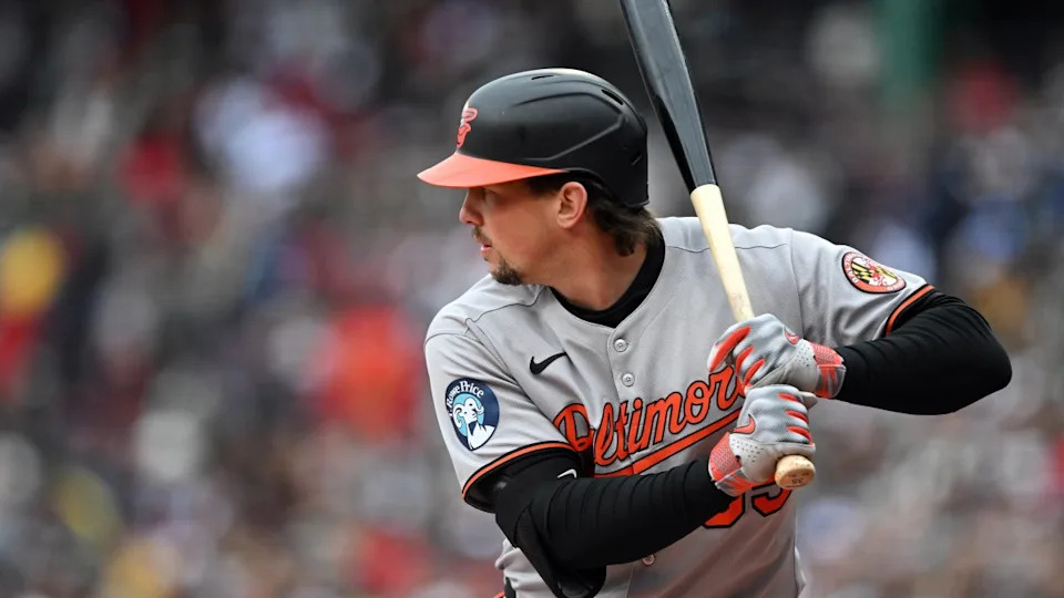 Baltimore Orioles catcher Adley Rutschman saw some playing time on Sunday before getting removed in the fifth inning against the Boston Red Sox.© Brian Fluharty-Imagn Images