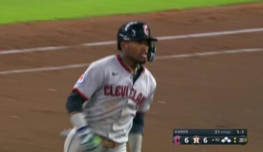 Angel Martínez's grand slam in 10th inning gives Guardians win over Astros