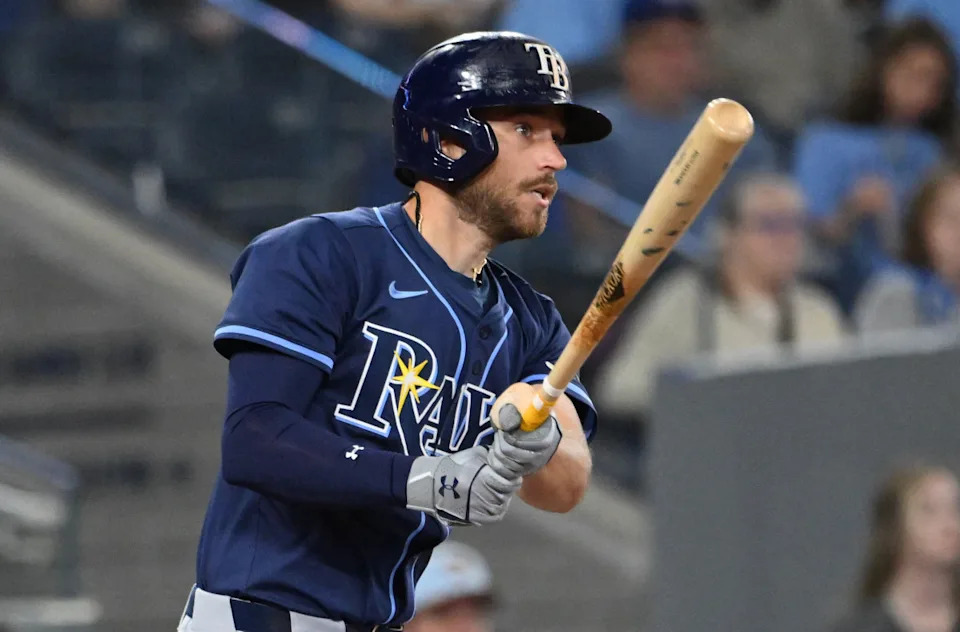 Tampa Bay Rays second baseman Brandon Lowe (8)Dan Hamilton-Imagn Images