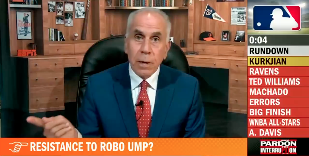 Tim Kurkjian warns MLB players are against robo umps