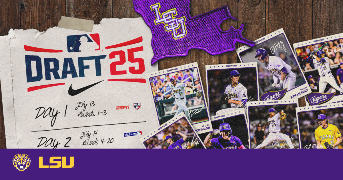 Several Tigers Listed Among Top Prospects for 2025 MLB Draft – LSU