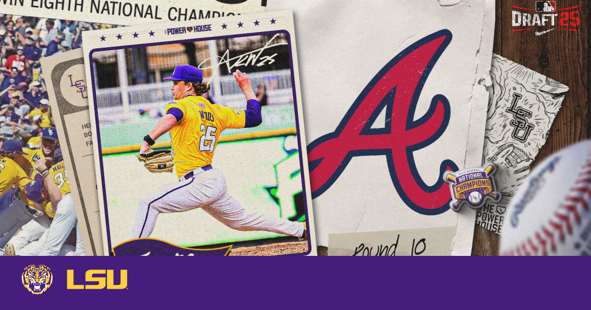 Kade Woods Selected in 10th Round of MLB Draft by Atlanta Braves – LSU
