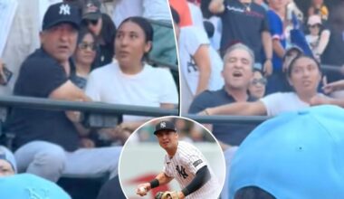 Anthony Volpe's dad sticks up for struggling Yankees star in heated argument with Mets fans