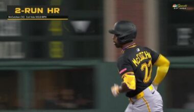 McCutchen's homer sends Pirates to 6-5 win on night of Giants' top pitching prospect's debut