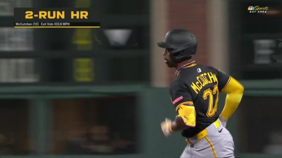 McCutchen's homer sends Pirates to 6-5 win on night of Giants' top pitching prospect's debut