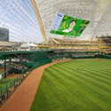 Outfield View - Render. Image © Negativ BIG and HNTB Reveal New Renderings for the Athletics' Upcoming Ballpark in Las Vegas - Image 4 of 9