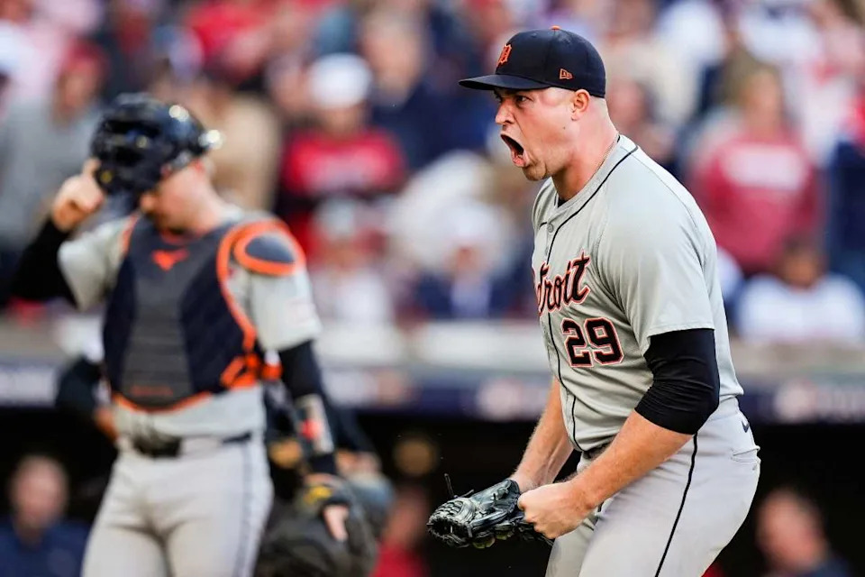 Detroit Tigers pitcher Tarik Skubal (29)© Junfu Han &sol; USA TODAY NETWORK via Imagn Images