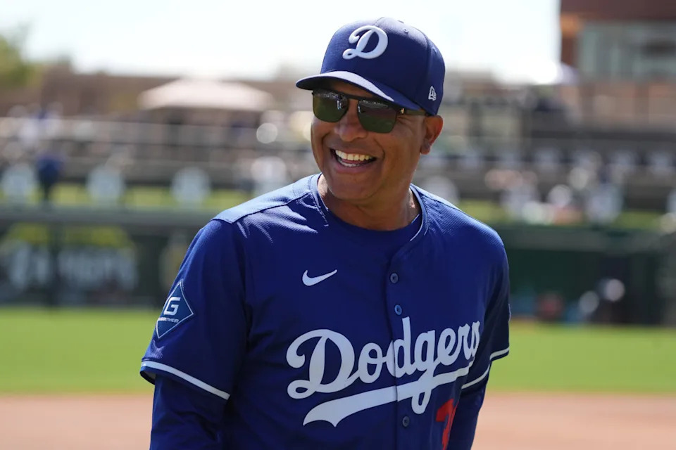 Los Angeles Dodgers manager Dave Roberts during Spring training.
