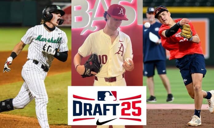 Maika Niu, Joey Lorenzini, Carson Brumbaugh, Arkansas baseball, 2025 MLB Draft