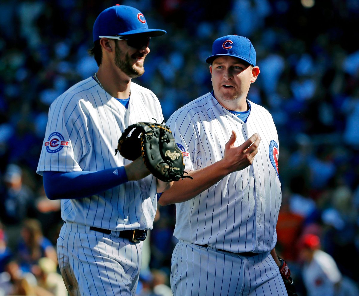 Cubs Trevor Cahill Kris Bryant