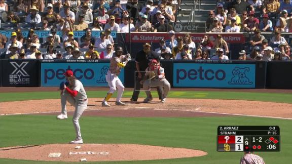 Realmuto doubles in Harper in the 8th as the Phillies beat the Padres 2-1