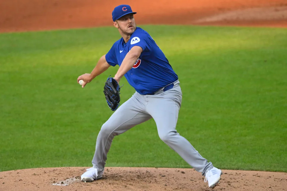 Chicago Cubs starting pitcher Jameson Taillon (50)David Richard-USA TODAY Sports