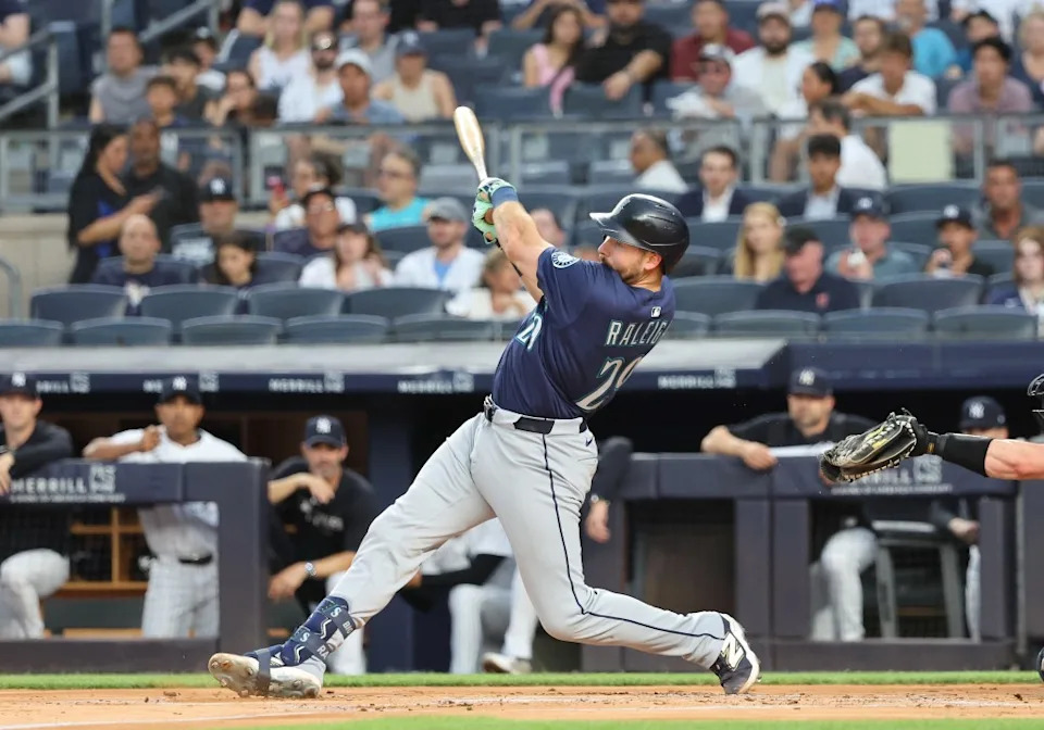 Cal Raleigh of the Mariners. Charles Wenzelberg/New York Post