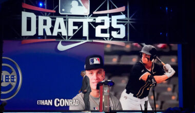 Cubs not fazed by 2025 MLB Draft pick Ethan Conrad's shoulder injury