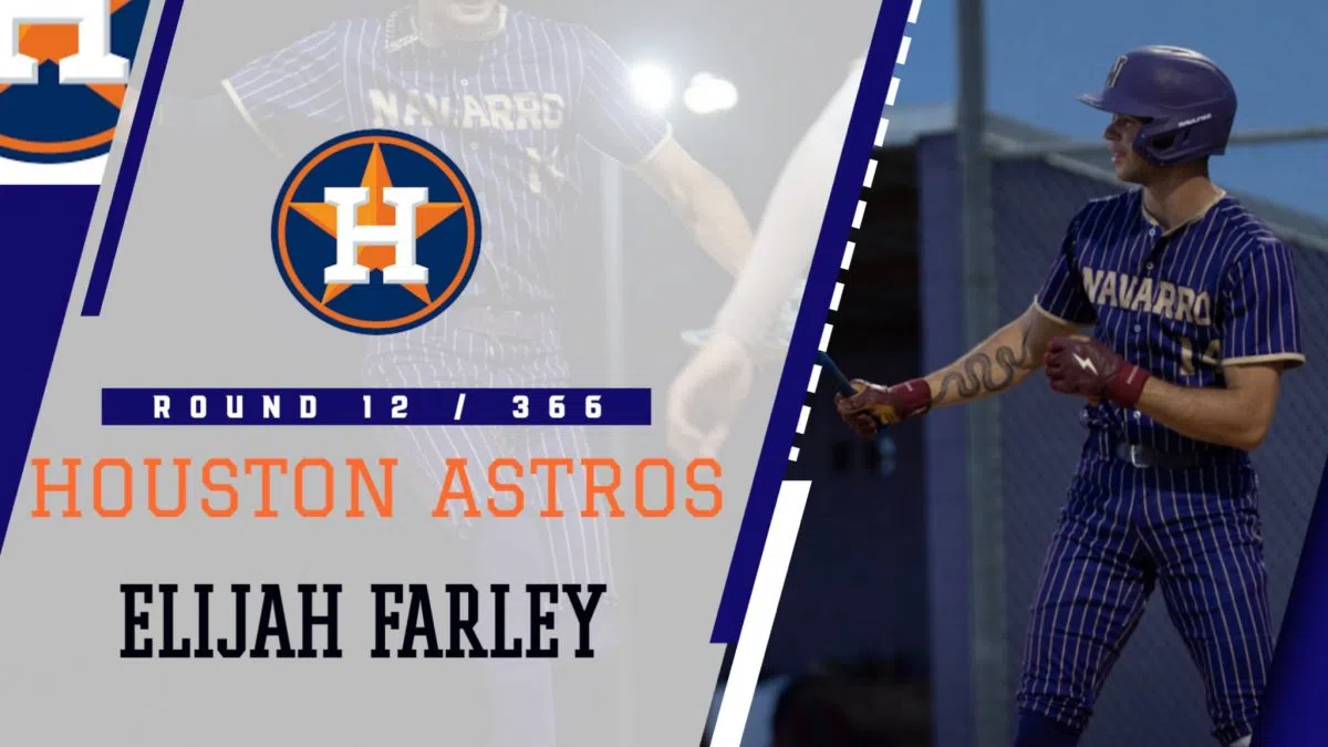 Navarro’s Farley drafted by the Houston Astros
