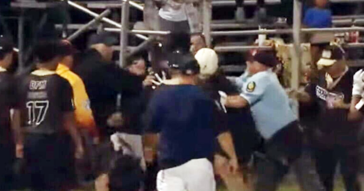 Massive brawl breaks out during youth baseball playoff game in Mass. town – Boston 25 News