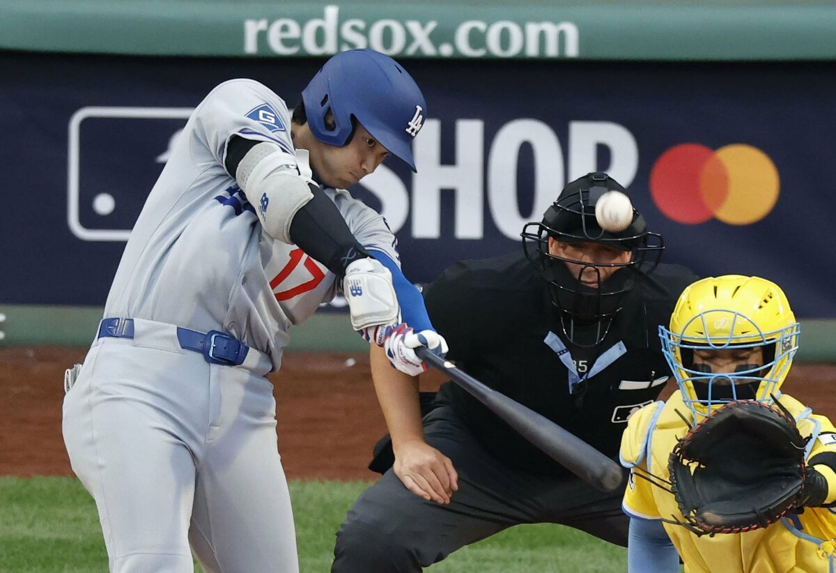 Ohtani blasts 38th homer in Dodgers' loss to Red Sox