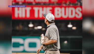 Morgantown resident throws first pitch at Great American Ballpark