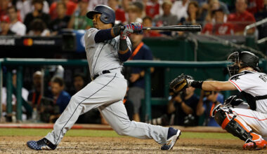 Jean Segura89th MLB All-Star Game in Washington, DC, USA - 17 Jul 2018American League short stop Jean Segura of the Seattle Mariners follows through with a go-ahead three-run home run against the National League as National League catcher J.T. Realmuto of the Miami Marlins (R) looks on during the 89th MLB All-Star baseball Game at Nationals Park in Washington DC, USA, 17 July 2018.