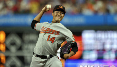 Fujinami played for Oakland and Baltimore in the last 2023 season. Photo = MK Sports DB