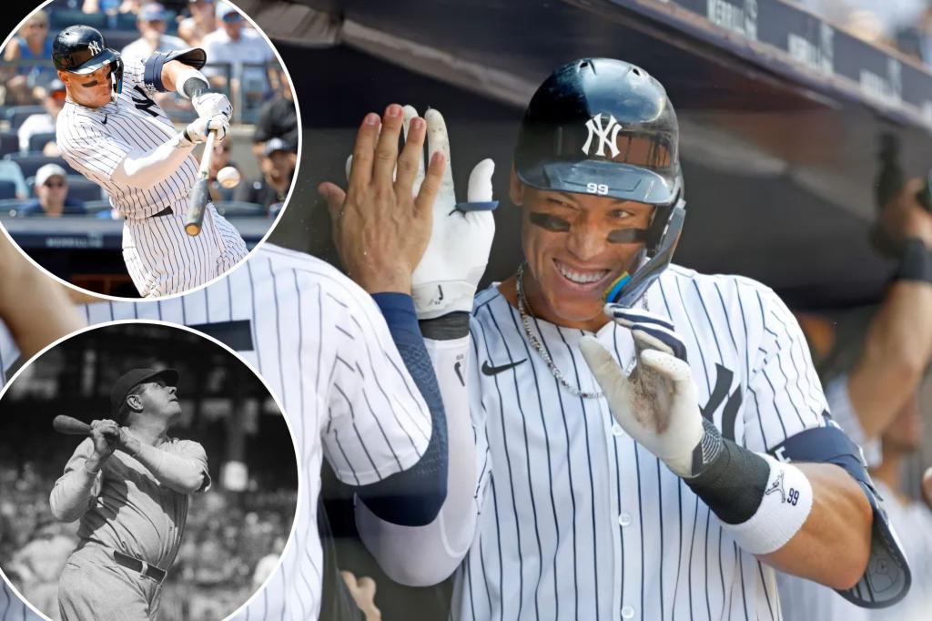 There's only one comparison for Aaron Judge's takeover of the Yankees record books - New York Post