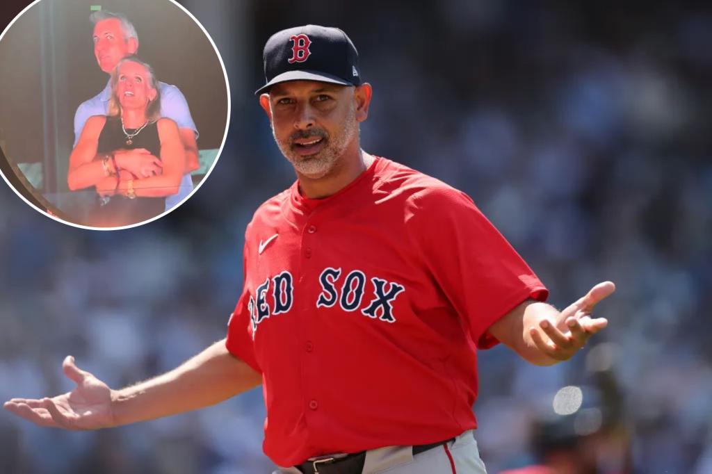 Red Sox manager Alex Cora attended viral Coldplay concert