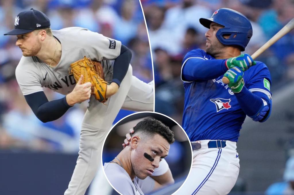Yankees swept by Blue Jays, fall out of first place as Clarke Schmidt injured