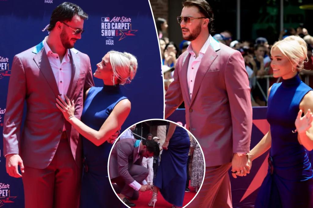 Paul Skenes gives Livvy Dunne helping hand at MLB All-Star red carpet