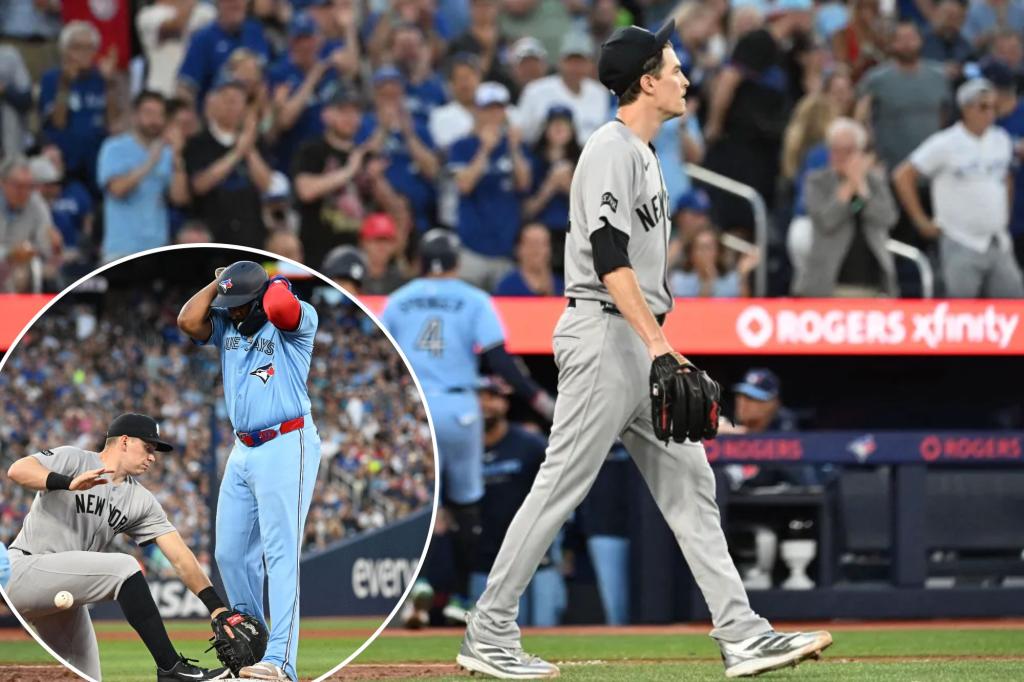 Yankees defense flops in ugly series-losing defeat to Blue Jays