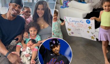 Francisco Lindor's wife, kids celebrate his All-Star nod in sweet scene