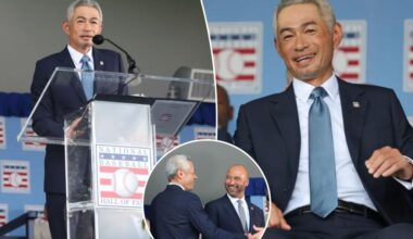 Ichiro Suzuki steals show with witty Hall of Fame speech in English