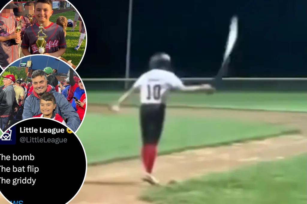 Dad calls out 'hypocritical' New Jersey Little League over son's bat flip suspension