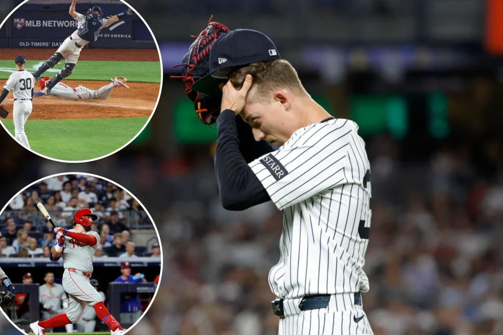 Sloppy Yankees can't get out of their own way again in loss to Phillies