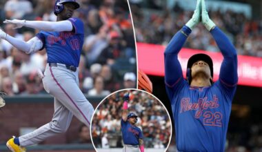Juan Soto, Mets comeback to sweep Giants for seventh straight win