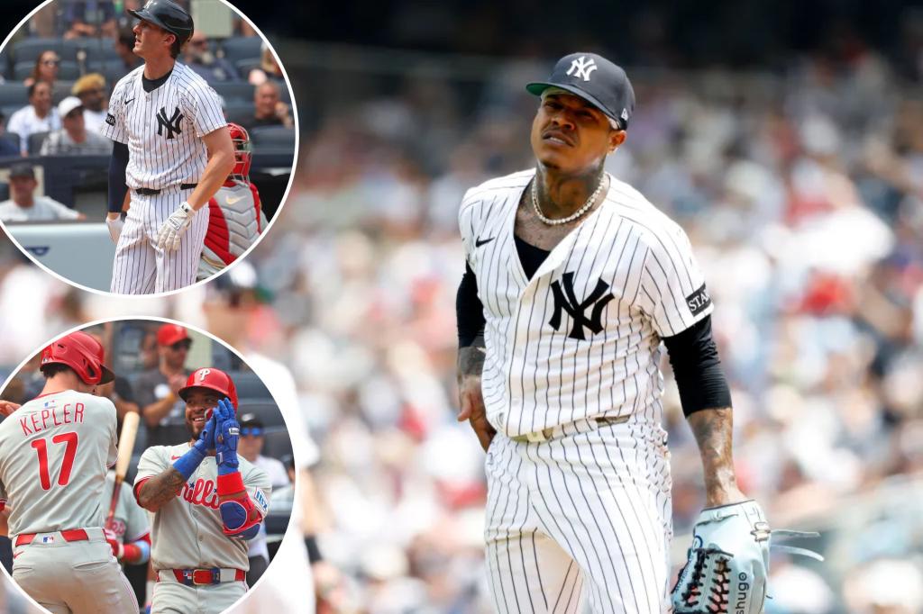Yankees fall flat again in second straight ugly loss to Phillies