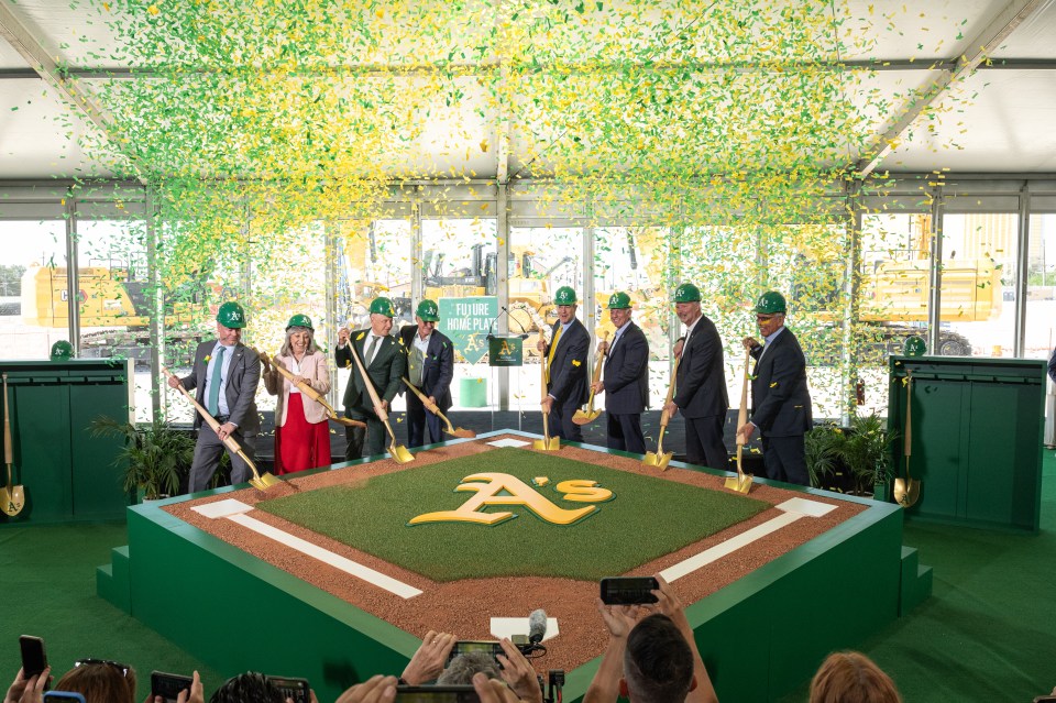 The Athletics broke ground in Las Vegas during a ceremony in June