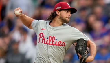 Phillies' Aaron Nola throws live BP, could make rehab start next week