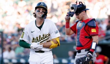 A's SS Jacob Wilson takes batting practice, expected back soon
