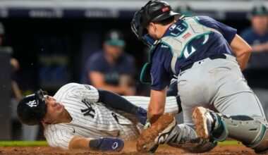 Yankees, no-hit for 7 innings, rally to beat Mariners in 10th