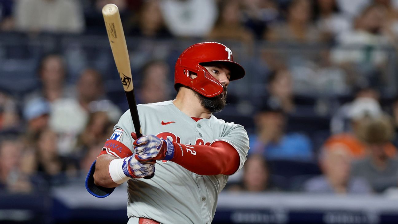 Red-hot Schwarber homers twice, reaches 1,000 career hits