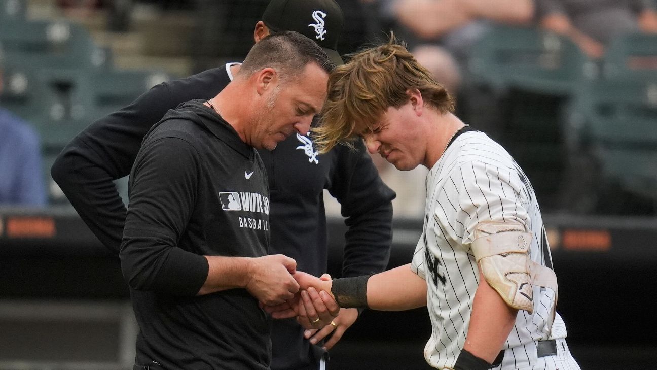 White Sox 2B Chase Meidroth takes pitch off thumb; X-rays clear