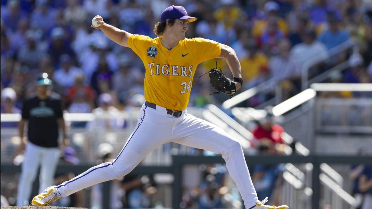LSU pitcher Chase Shores drafted 47th overall by the Angels
