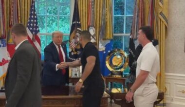 Boston Red Sox meet President Donald Trump at the White House