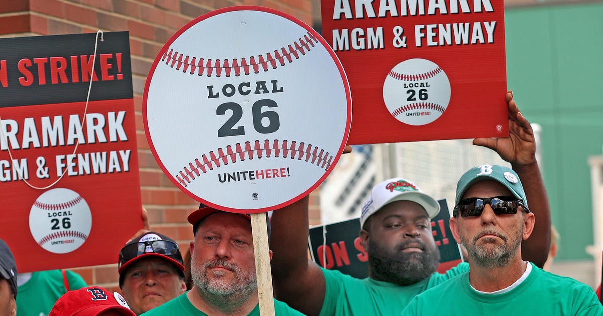 Fenway Park concessions workers go on strike for weekend Red Sox-Dodgers series