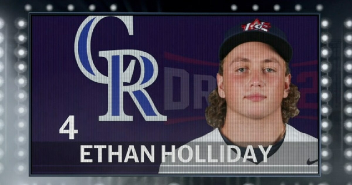 Ethan Holliday drafted by the Rockies, following in his father’s footsteps