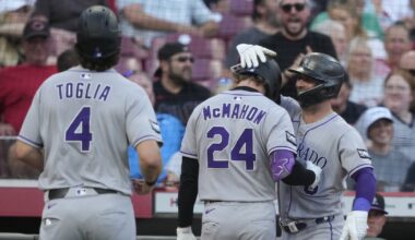 Rockies snap a 3-game skid with a 3-2 victory over the Reds
