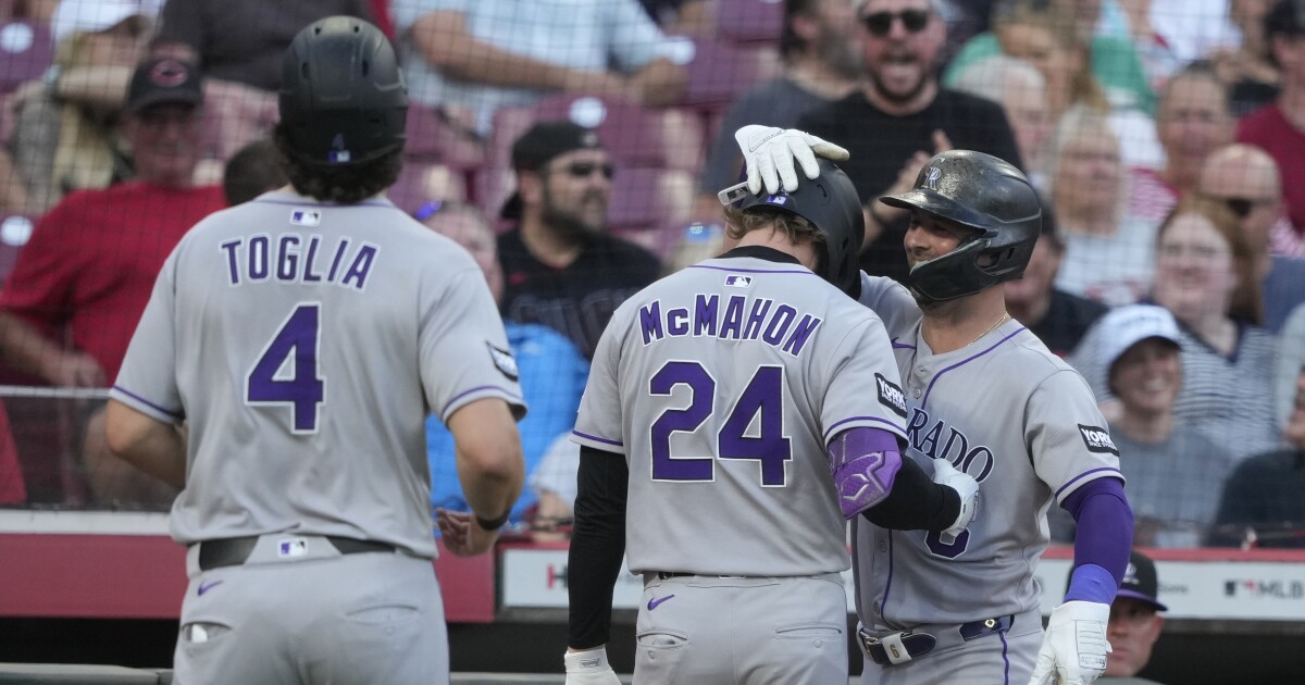 Rockies snap a 3-game skid with a 3-2 victory over the Reds