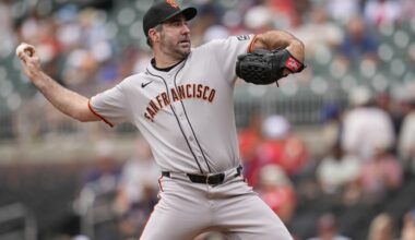 Justin Verlander finally gets his 1st win in his 17th start for the Giants