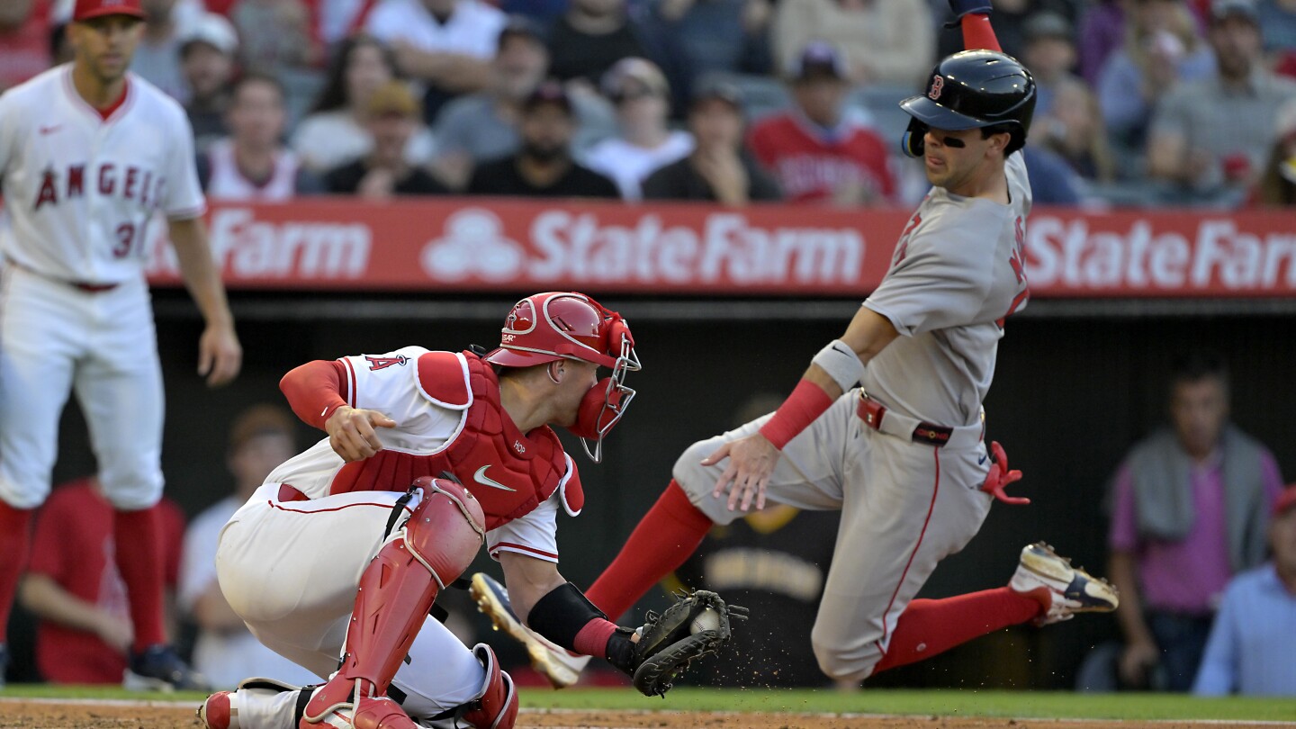 Top prospect Christian Moore hits tying, walk-off homers in Angels' 3-2 victory over Red Sox